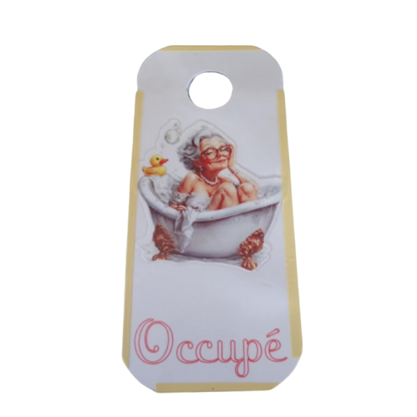 accroche porte occupé